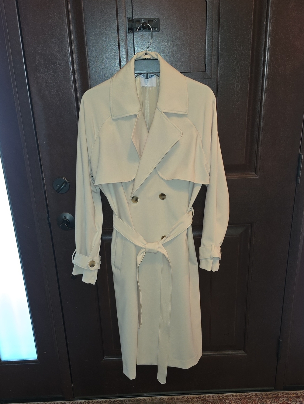Old Navy Cream Trench Coat Jacket